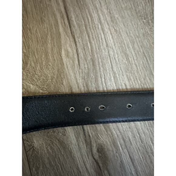 Vintage Fendi Belt Black Leather with Gold Buckle - Picture 10 of 16